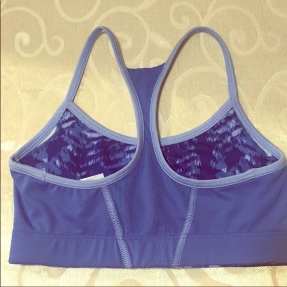 Champion duo dry reversible blue sports athletic yoga wire free bra NEW XS - Picture 3 of 8